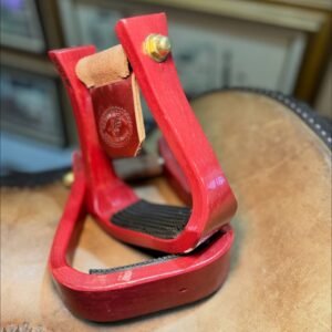 Wood stirrups colorful grean